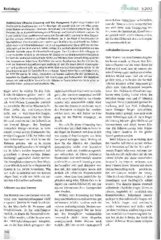 Vorschauseite 3: E-Learning in der Strahlenschutz-Qualifikation