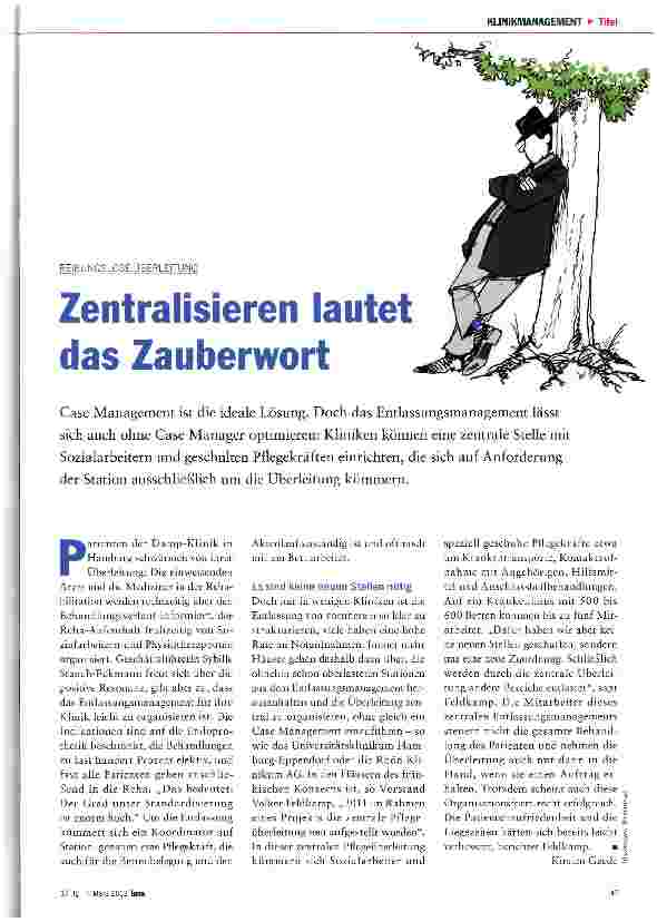 Vorschauseite 1: Zentralisieren lautet das Zauberwort