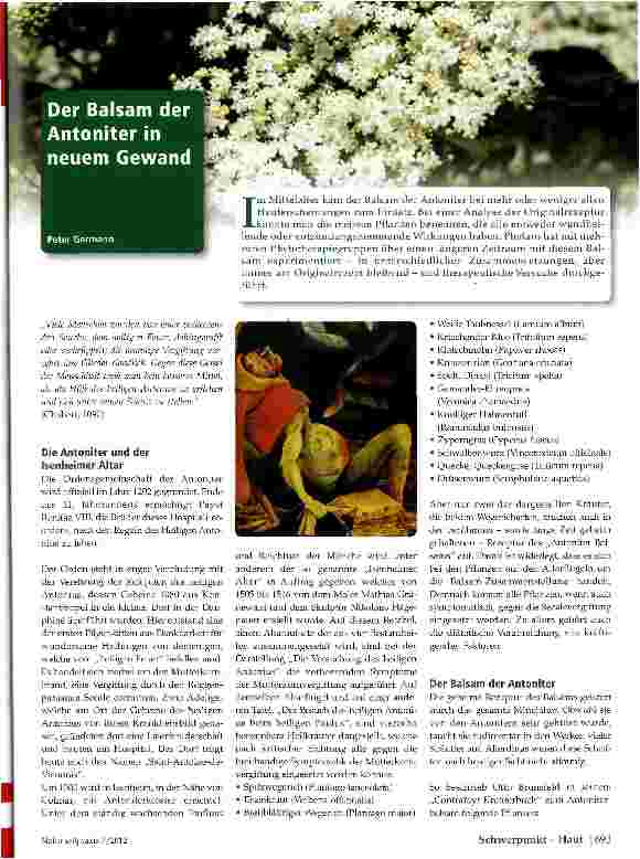 Vorschauseite 1: Der Balsam der Antoniter in neuem Gewand