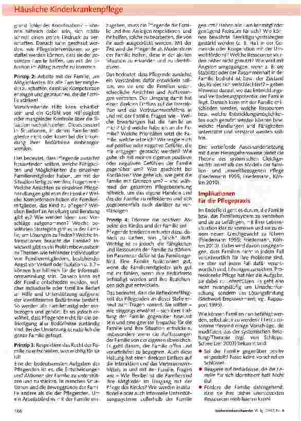 Vorschauseite 3: Prinzipien der Familienorientierten Pflege