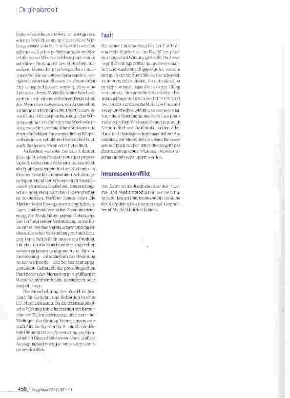 Vorschauseite 3: Europäischer Gerichtshof: Definition der pharmakologischen Wirkung