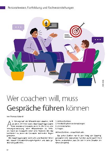 Vorschauseite 1: Wer coachen will, muss Gespräche führen können