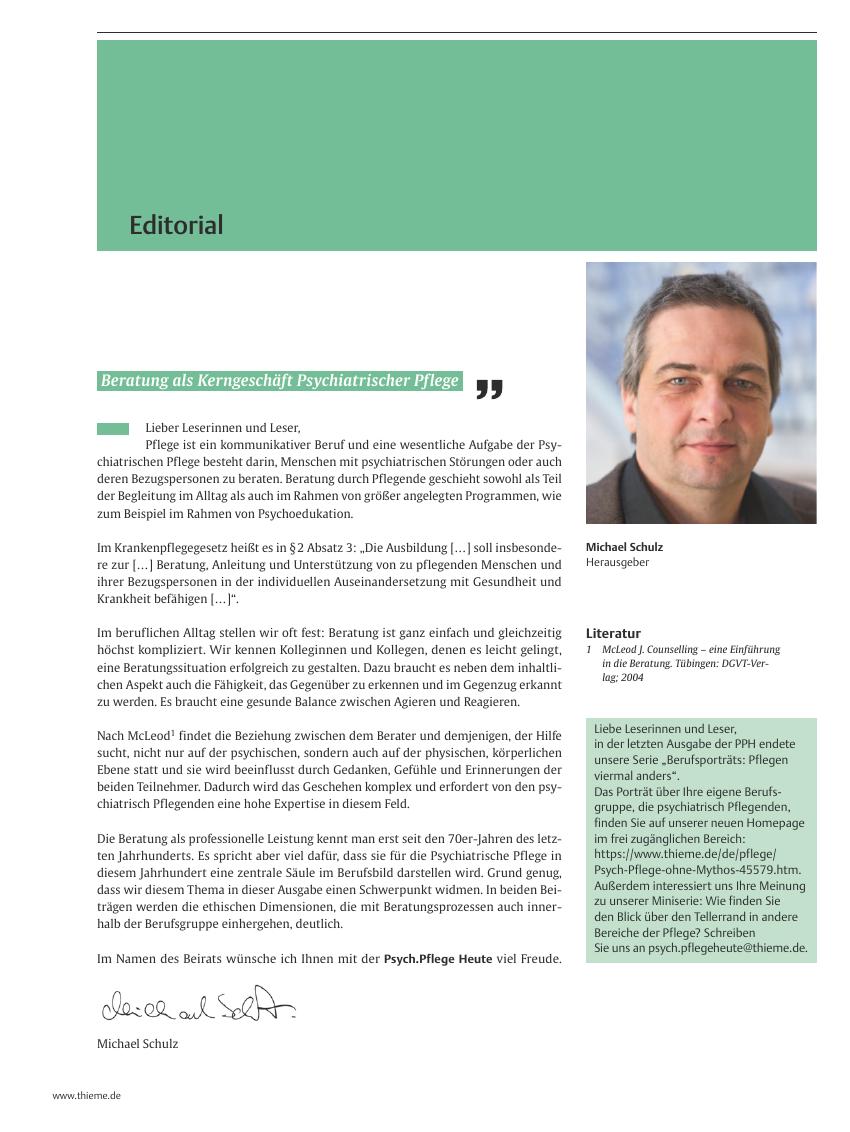 Vorschauseite 1: Editorial