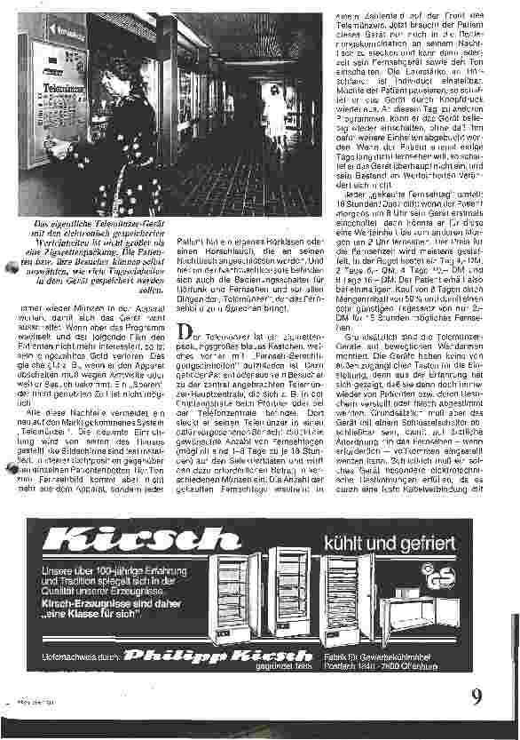 Vorschauseite 2: Fernsehen im Pflegezimmer