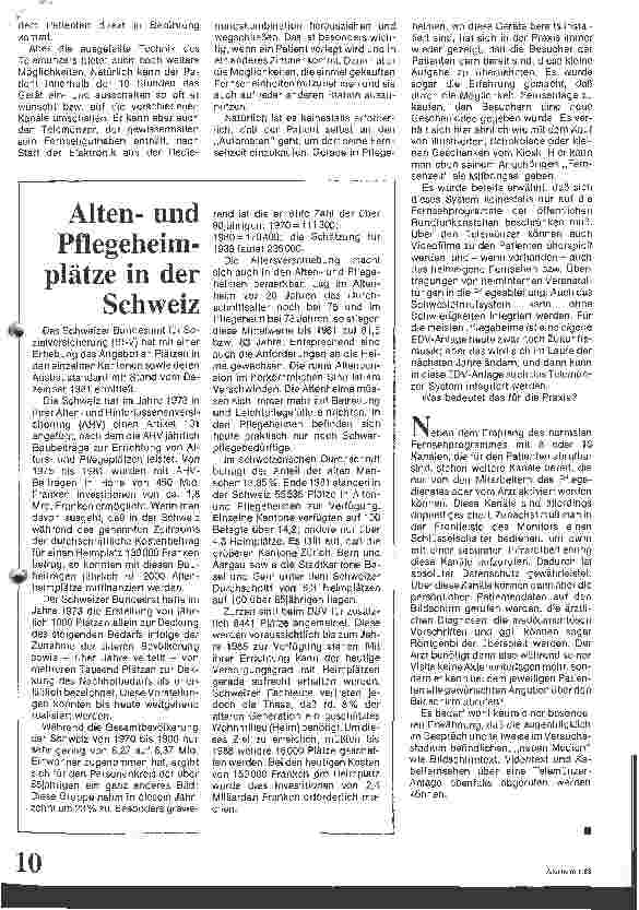 Vorschauseite 3: Fernsehen im Pflegezimmer