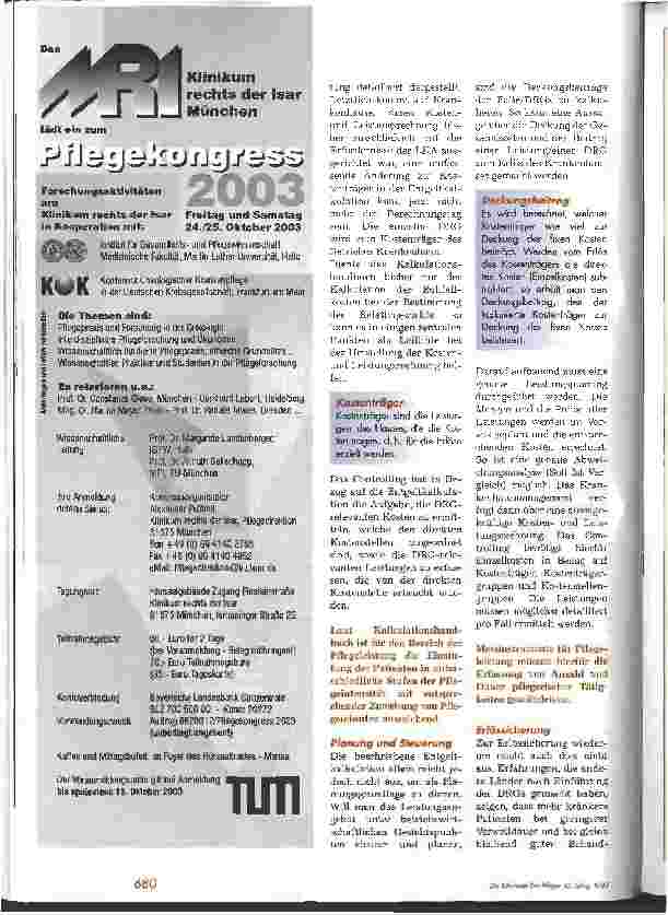Vorschauseite 3: Pflege im DRG-System - Wie kann pflegerische Leistung erfasst werden? Teil 1