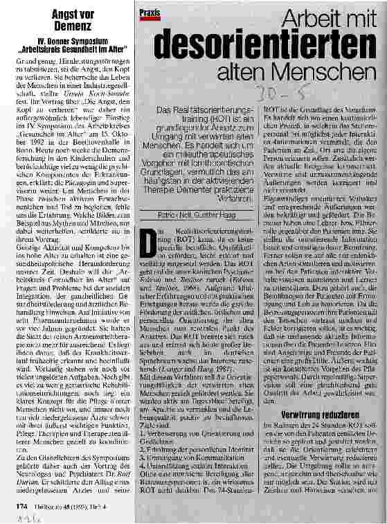 Vorschauseite 1: Arbeit mit desorientierten alten Menschen