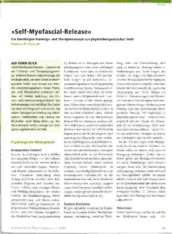 Vorschauseite 1: »Self-Myofascial-Release«