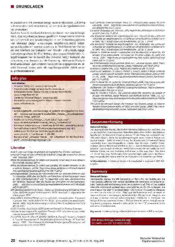 Vorschauseite 6: Universal Design