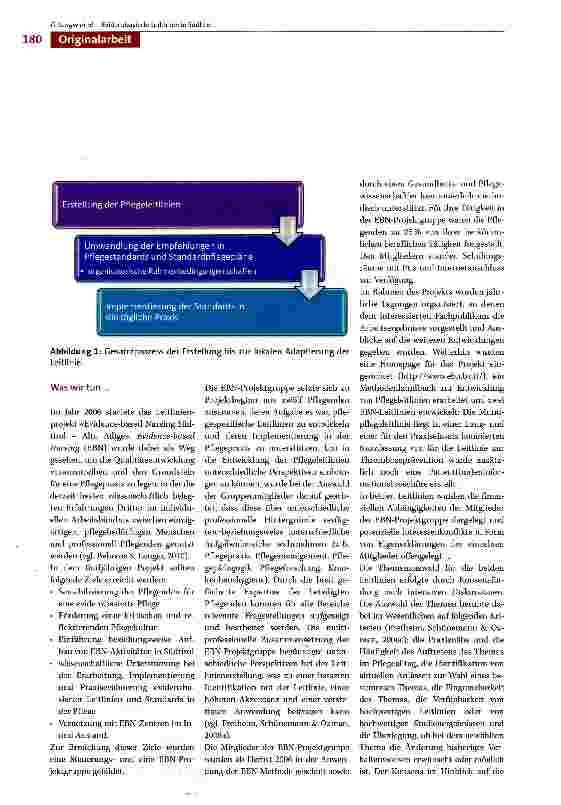 Vorschauseite 4: Vom Bett zur Evidenz - und wieder zurück. 5 Jahre evidenzbasierte Leitlinien in Südtirol: Vorgehen und Erfahrungen