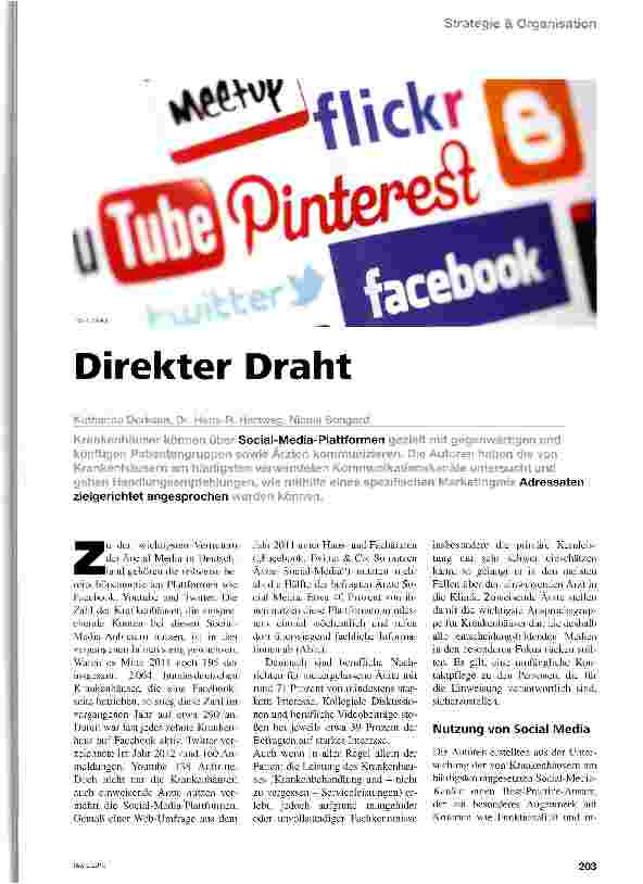 Vorschauseite 1: Direkter Draht