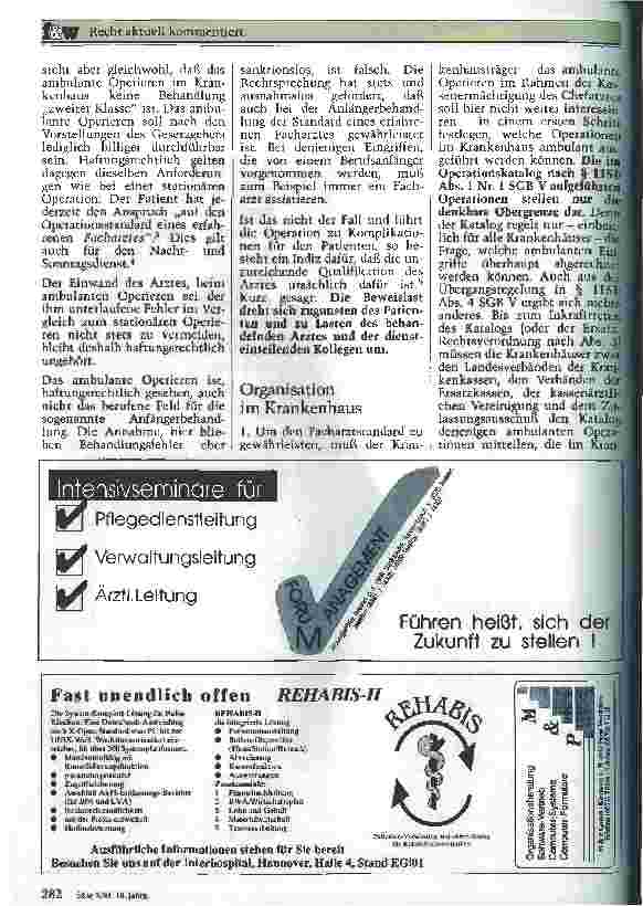 Vorschauseite 2: Haftungsfragen des ambulanten Operierens