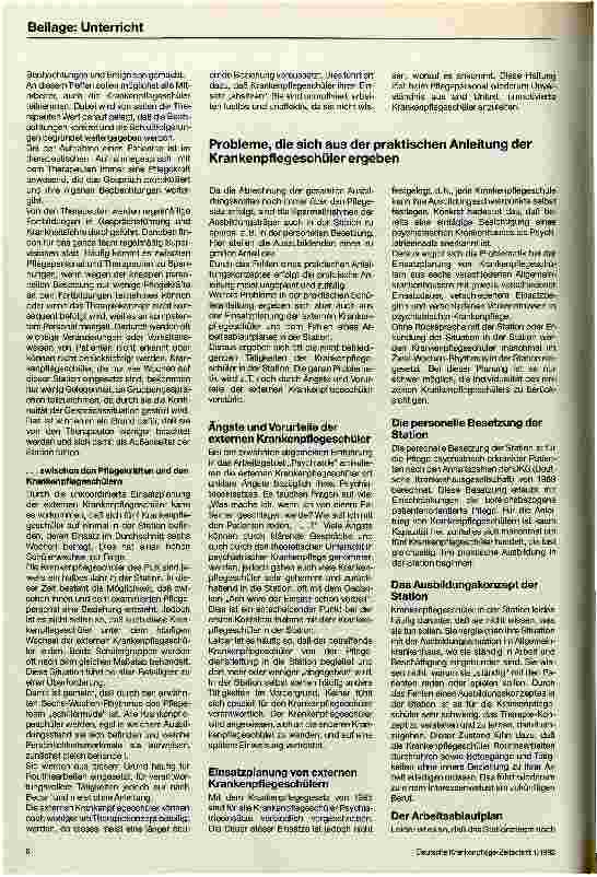 Vorschauseite 5: Krankenpflegeschüler in der Depressionsstation