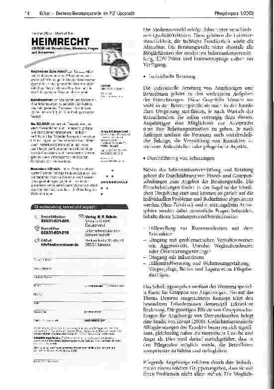 Vorschauseite 2: Demenz-Beratungsstelle im PIZ Lippstadt
