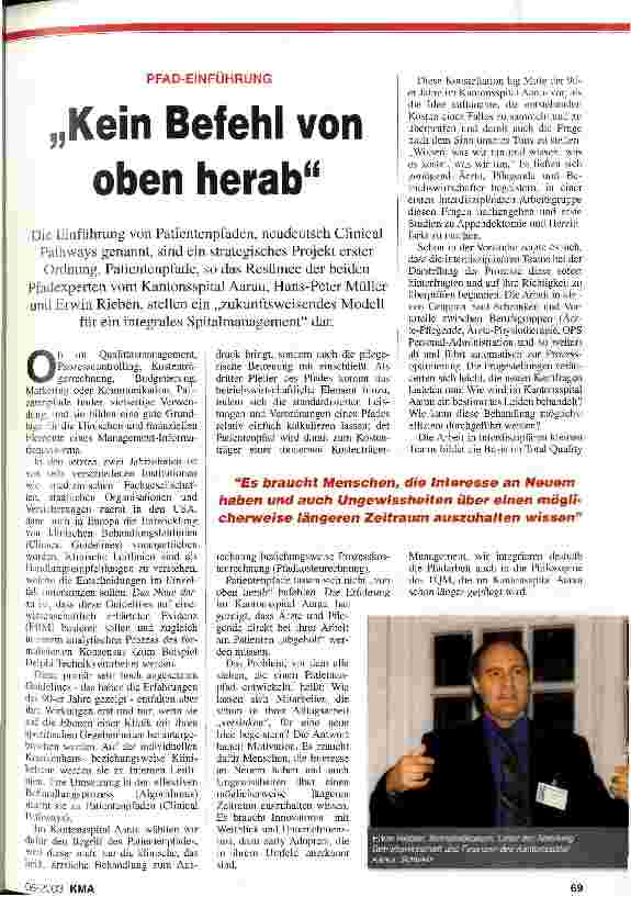 Vorschauseite 1: Kein Befehl von oben herab