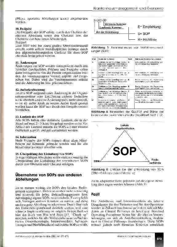 Vorschauseite 5: Entwicklung von Standard Operating Procedures in der Anästhesie und Intensivmedizin