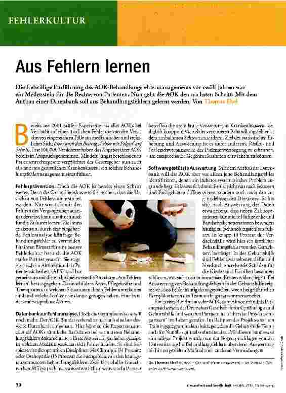 Vorschauseite 1: Aus Fehlern lernen