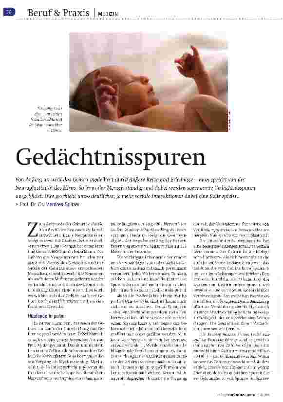 Vorschauseite 1: Gedächtnisspuren