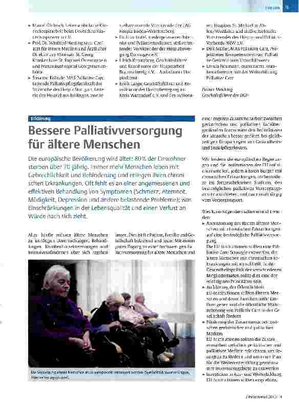 Vorschauseite 2: Jubiläum 20 Jahre Deutscher Hospiz-und PalliativVerband (DHPV)