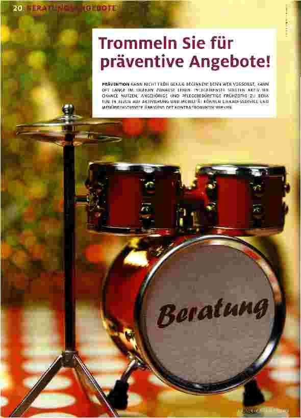 Vorschauseite 1: Trommeln Sie für präventive Angebote!