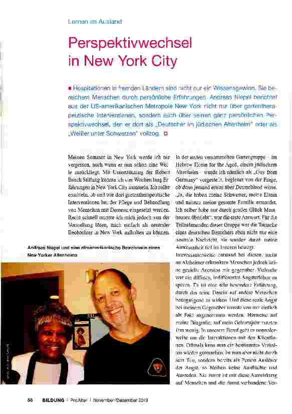 Vorschauseite 1: Perspektivwechsel in New York City