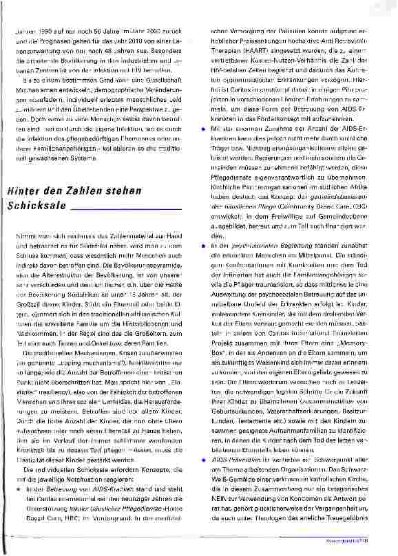 Vorschauseite 2: AIDS ändert alles Wie sich Südafrikas Gesellschaft durch die Pandemie wandelt