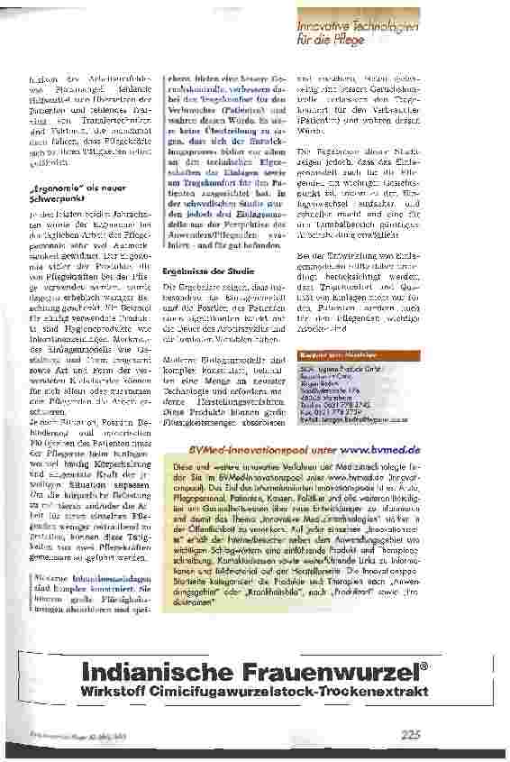 Vorschauseite 2: Ergonomische Verbesserungen für Pflegende bei der Inkontinenzversorgung
