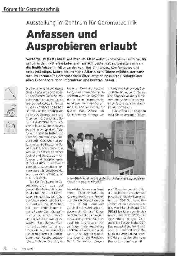 Vorschauseite 1: Anfassen und Ausprobieren erlaubt