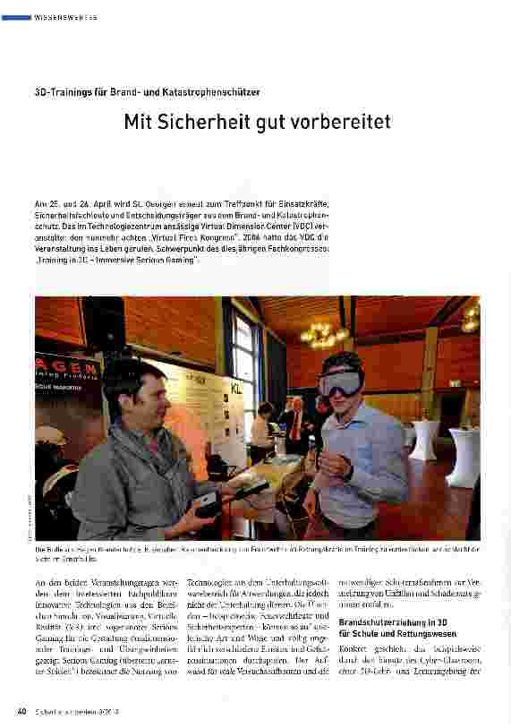 Vorschauseite 1: Mit Sicherheit gut vorbereitet