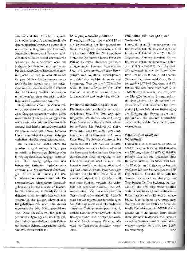 Vorschauseite 2: Bewegungskontrolldysfunktion mit iatrogener Katastrophisierung bei unspezifischen Rückenschmerzen