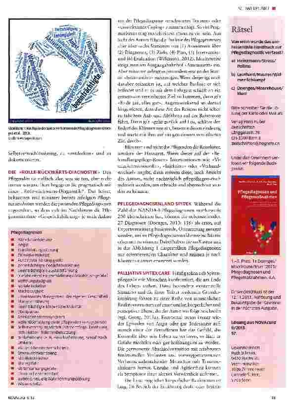 Vorschauseite 2: Pflegediagnosen in der spitalexternen Pflege