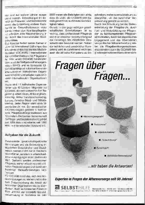 Vorschauseite 2: Pflege mit Verantwortung Seit 70 Jahren C.I.C.I.A.M.S.