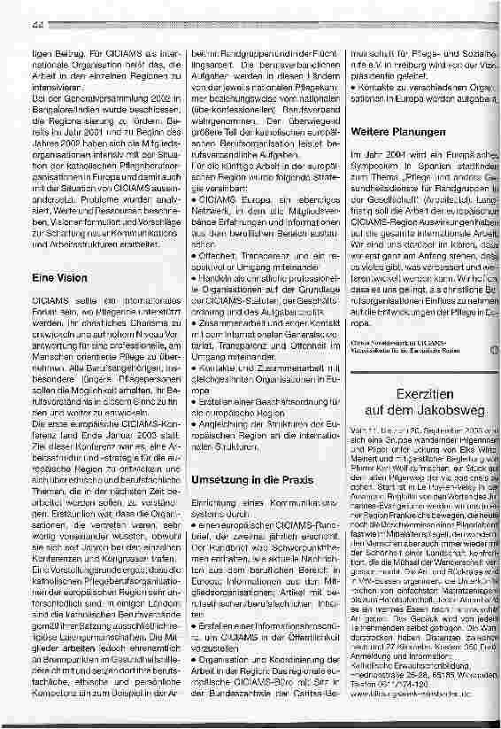 Vorschauseite 3: Pflege mit Verantwortung Seit 70 Jahren C.I.C.I.A.M.S.