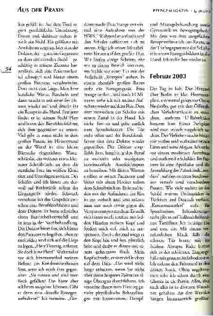 Vorschauseite 2: Vom Orthopäden zum Kemik doktoru