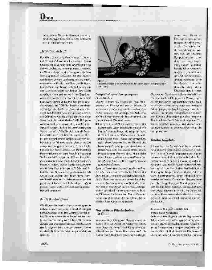 Vorschauseite 2: Üben in der Kindertherapie