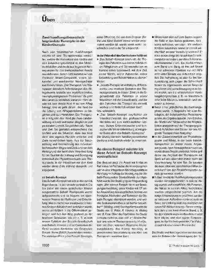 Vorschauseite 6: Üben in der Kindertherapie