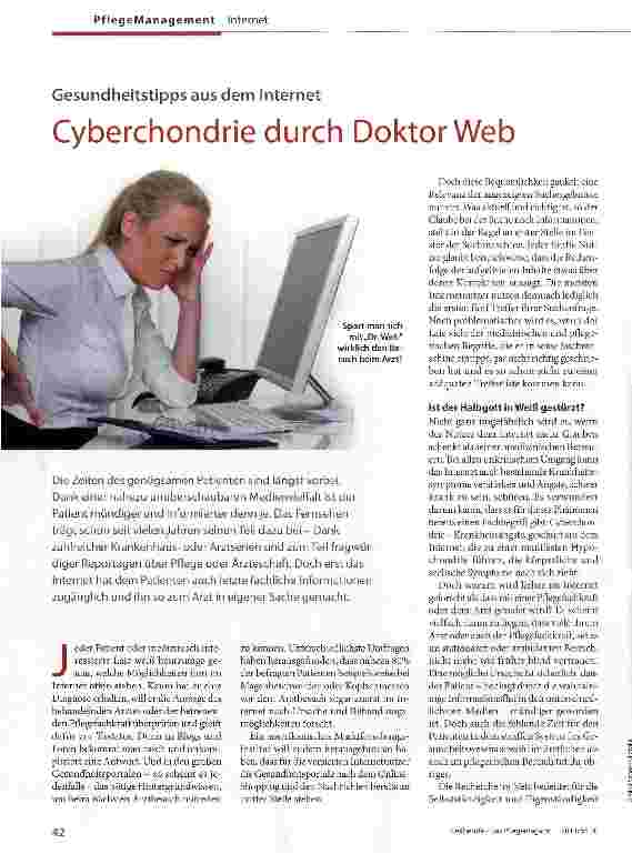 Vorschauseite 1: Cyberchondrie durch Doktor Web