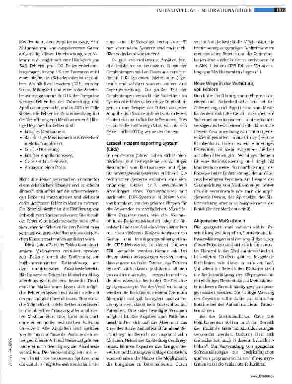 Vorschauseite 2: Medikamentenverwechslung ausgeschlossen?!