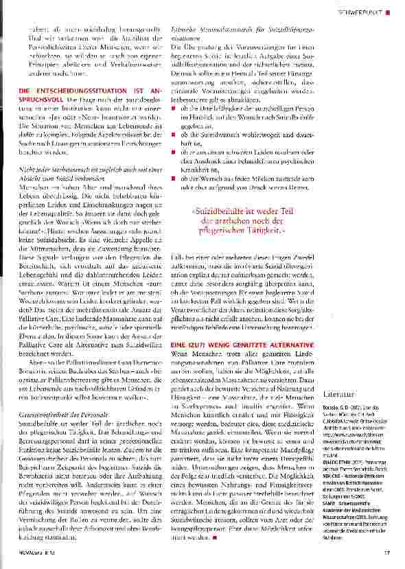 Vorschauseite 4: Suizidbeihilfe