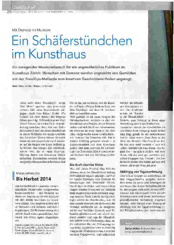 Vorschauseite 1: Ein Schäferstündchen im Kunsthaus