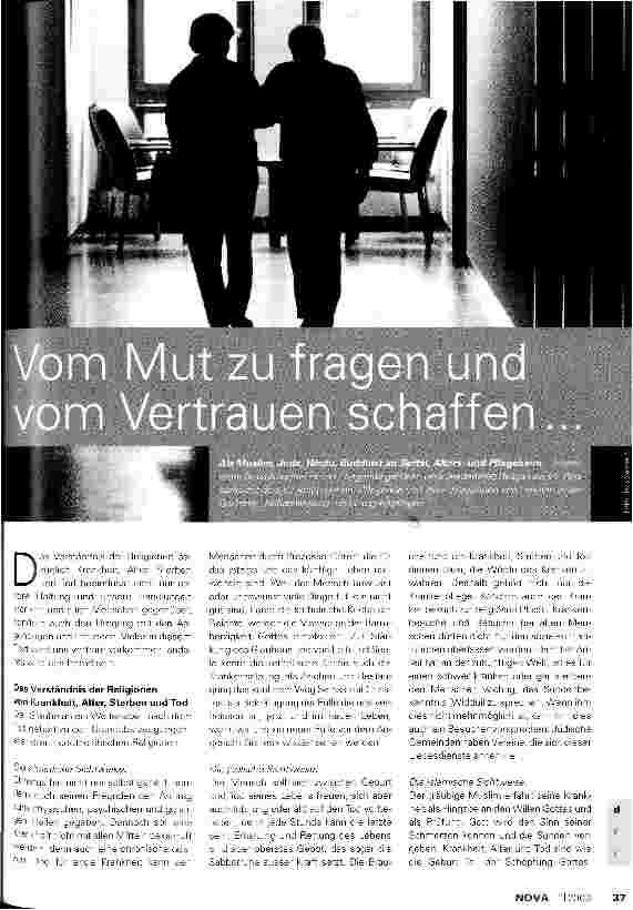 Vorschauseite 1: Vom Mut zu fragen und vom Vertrauen schaffen. ..