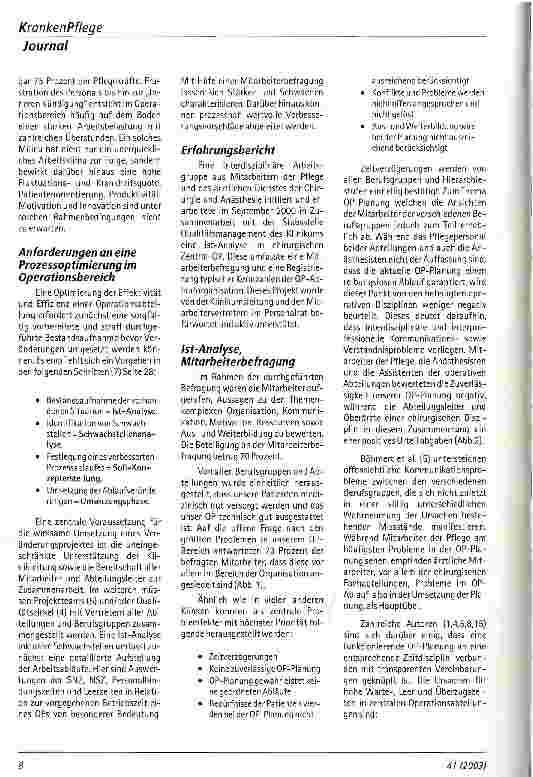 Vorschauseite 4: Effektive und effiziente OP-Organisation Eine interdisziplinäre und interprofessionelle Herausforderung