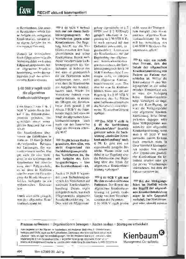 Vorschauseite 2: Der Krankentransport: Eine allgemeine Krankenhausleistung? Die Verlegungsfahrt des Fallpauschalenpatienten