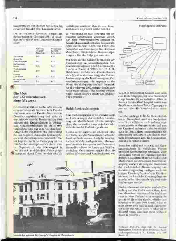 Vorschauseite 3: Das neuseeländische Krankenhauswesen