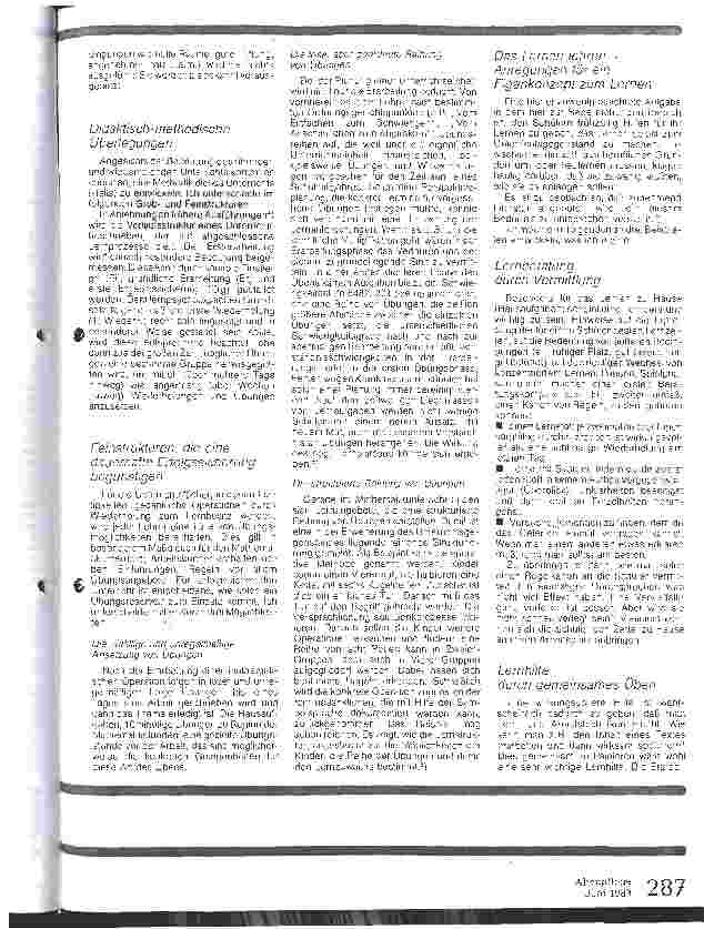 Vorschauseite 2: Zu einer Methodik des übenden und wiederholenden Unterrichts