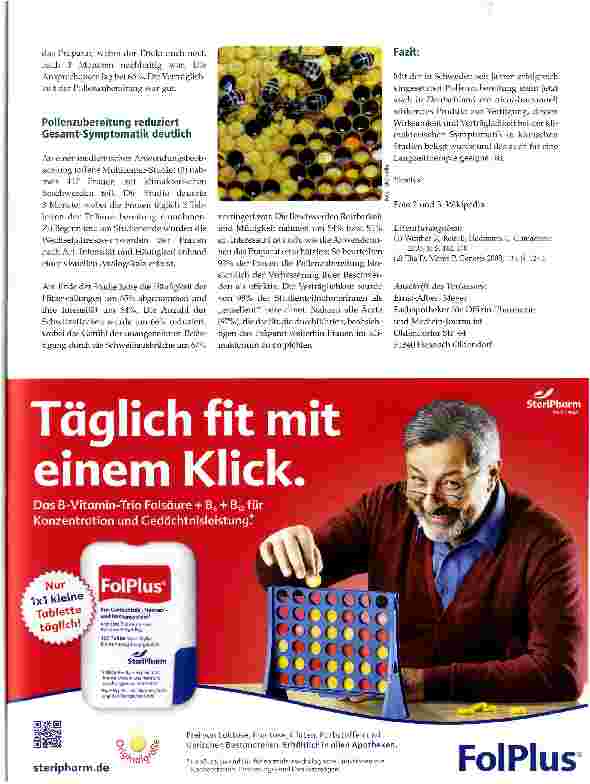 Vorschauseite 3: Hormonfreie pflanzliche Hilfe im Klimakterium