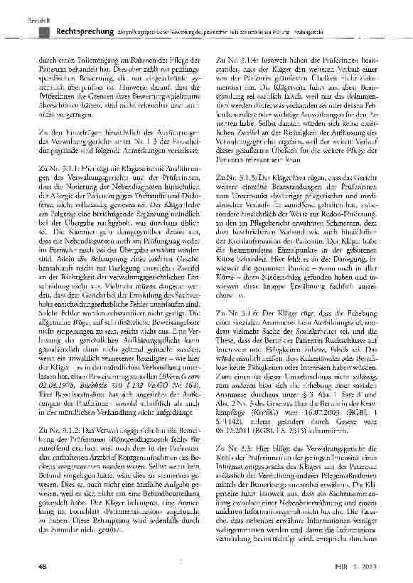 Vorschauseite 3: Zur prüfungsspezifischen Bewertung des praktischen Teils der staatlichen Prüfung - Prüfungsrecht KrPflG § 3 Abs. 1 Satz 3, Abs. 2 Nr. 3; KrPflAPrV § 2