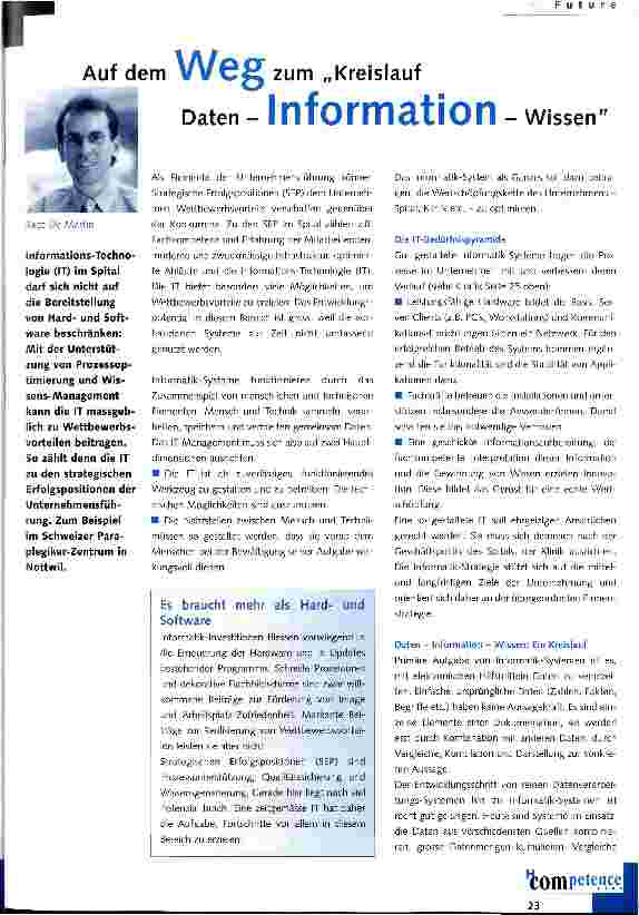 Vorschauseite 1: Auf dem Weg zum Kreislauf Daten - Information - Wissen