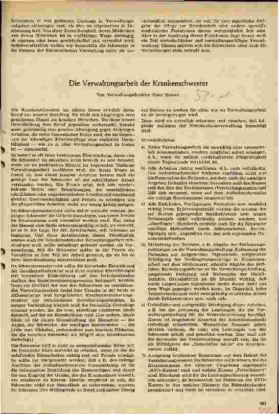 Vorschauseite 3: Die Mitverantwortung der Schwester bei der Verwaltung des Krankenhausvermögens