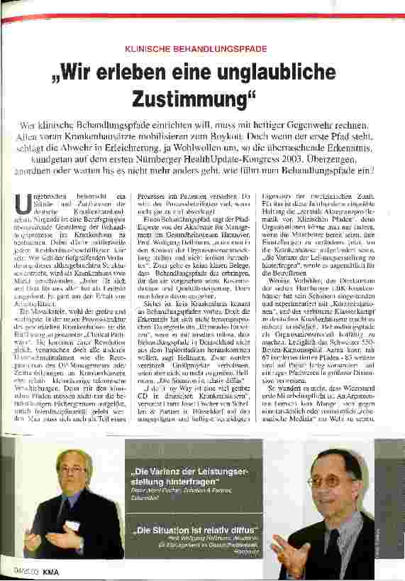 Vorschauseite 1: Klinische Behandlungspfade: Wie erleben eine unglaubliche Zustimmung